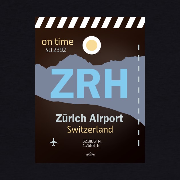 ZRH Zurich Airport code by Woohoo